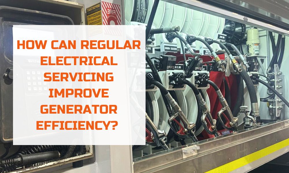 How can regular electrical servicing improve generator effeciency